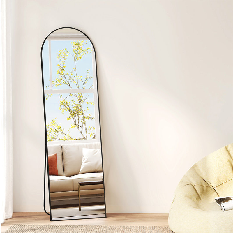 Aluminium Arch Mirror, Black