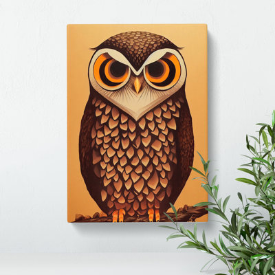 The Hypnotic Owl - Wrapped Canvas Print