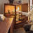 Nut-brown Solid Wood+Tempered Glass+Stainless Steel Display Cases