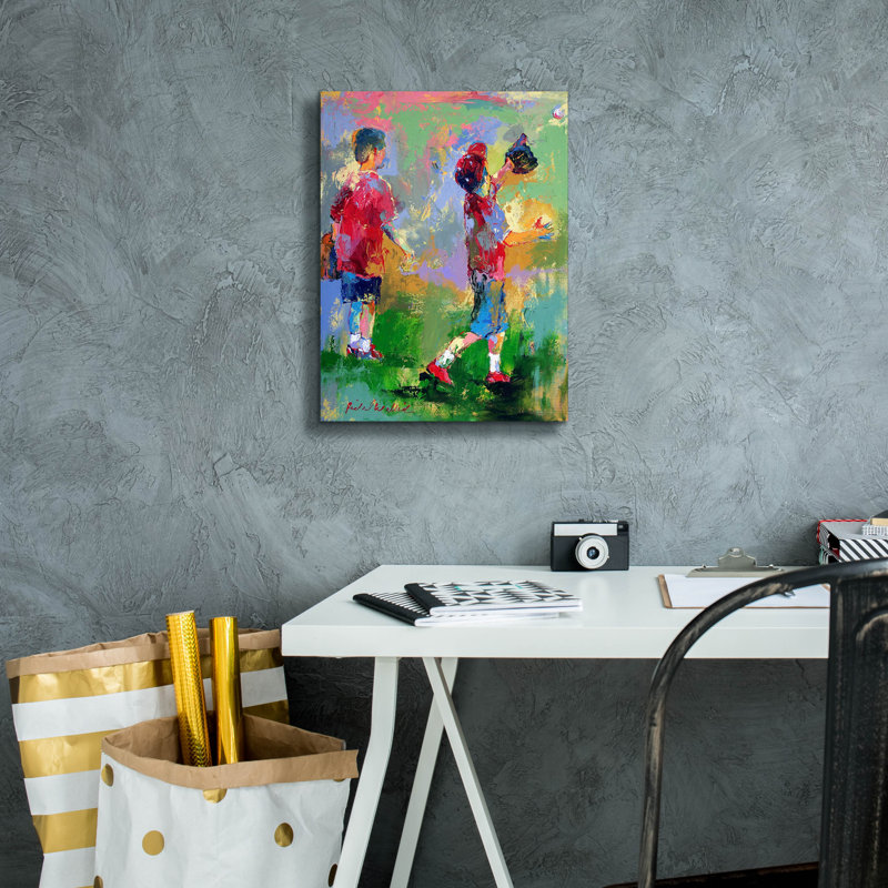 «Kids 2» par Richard Wallich, H 16 po x l 12 po x P 0,75 po