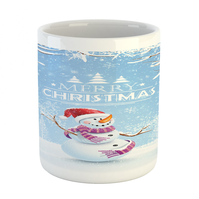 Grande tasse à café bonhomme de neige