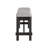 1-Piece Upholstered Design Seat Wheat Charcoal Finish Bench