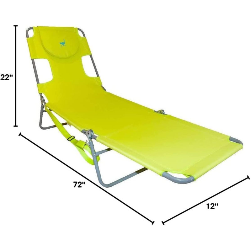 Chaise longue inclinable 79 po avec coussins Courtney-Lee
