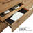 Egon 62'' W Modern Fully Assembled 6-Drawer Solid Wood Dresser with Hidden Drawer and Fully Velvet-lined