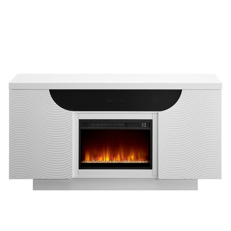 Foyer de divertissement 66 "avec haut-parleurs Aileen, H 34 po x L 66 po x l 20 po