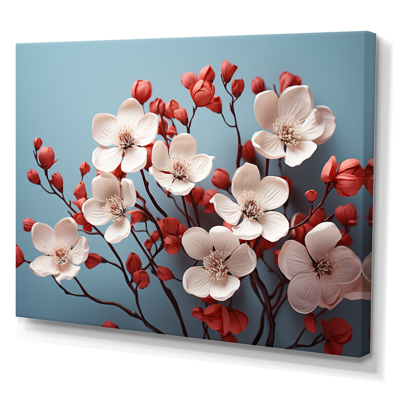Soft Dogwood Blossoms II sur impression sur toile, Toile tendue, H 30 po x l 40 po x P 1,5 po