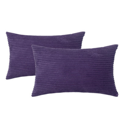Housse de coussin à rayures