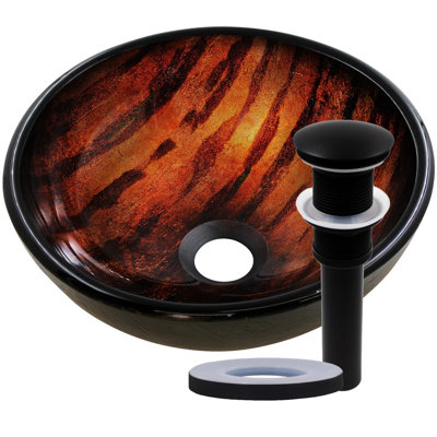 Novatto MIMETICA 12'' Glass Oval Bathroom Sink