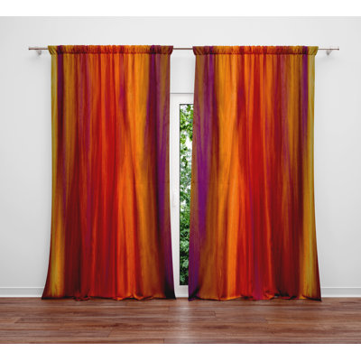 Semi Sheer Curtain Panel Pair