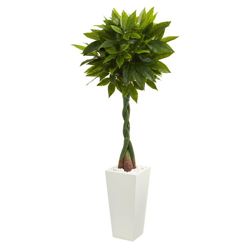 Arbre à feuillage artificiel 66" dans un pot de fleurs