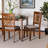 Marley Gray Fabric and Dark Brown Solid Wood Dining Chair, 37.29'' H X 18.37'' W X 17.57'' D-1210573339