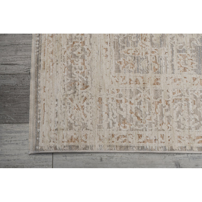 Hilburn 16658-798 RUST/GREY, Rectangle 7'10" x 10'6"