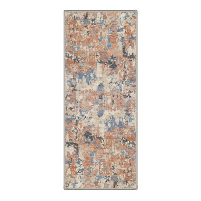 Tapis d'intérieur bleu / beige / brun Aura