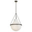 Grande suspension intérieure en verre avec verre opale Collins-94487098