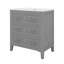 Ensemble de meuble-lavabo 30 po avec lavabo en céramique, unité simple autoportante avec 3 tiroirs-956441464