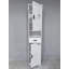 Grande armoire de rangement pour salle de bain avec 2 portes de grange, 1 tiroir, des tablettes réglables et une conception étroite pour une utilisation polyvalente dans plusieurs pièces-2058890971