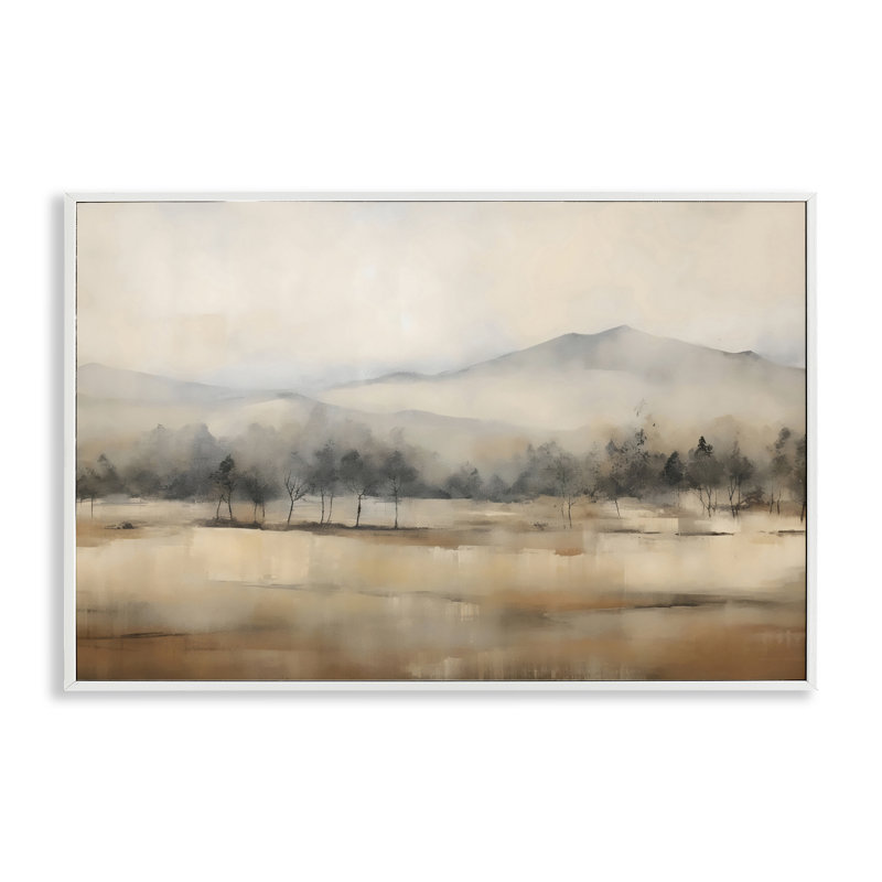Giclée de montagne recouverte d'un arbre lointain, design par Creative Studio, H 16 po x l 24 po