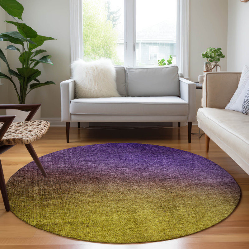 Jurnee Washable Indoor / Outdoor Rug, Round 8'