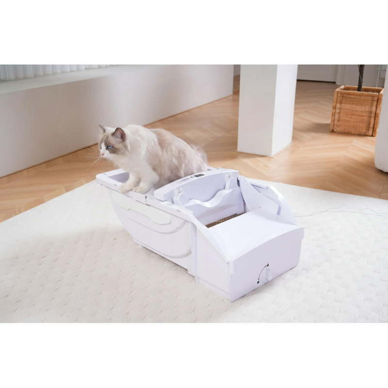 Litière intelligente pour chat avec affichage DEL, Wi-Fi et contrôle des applications