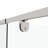50 - 54" W X 71" H Tempered Glass Pivot Swing Shower Door, Plating, Easy To Install, Magnetic Closing Function, Leak Proof Construction Enclosure With 1/4" Glass, H, Decoration Style, Quick Install-127308263