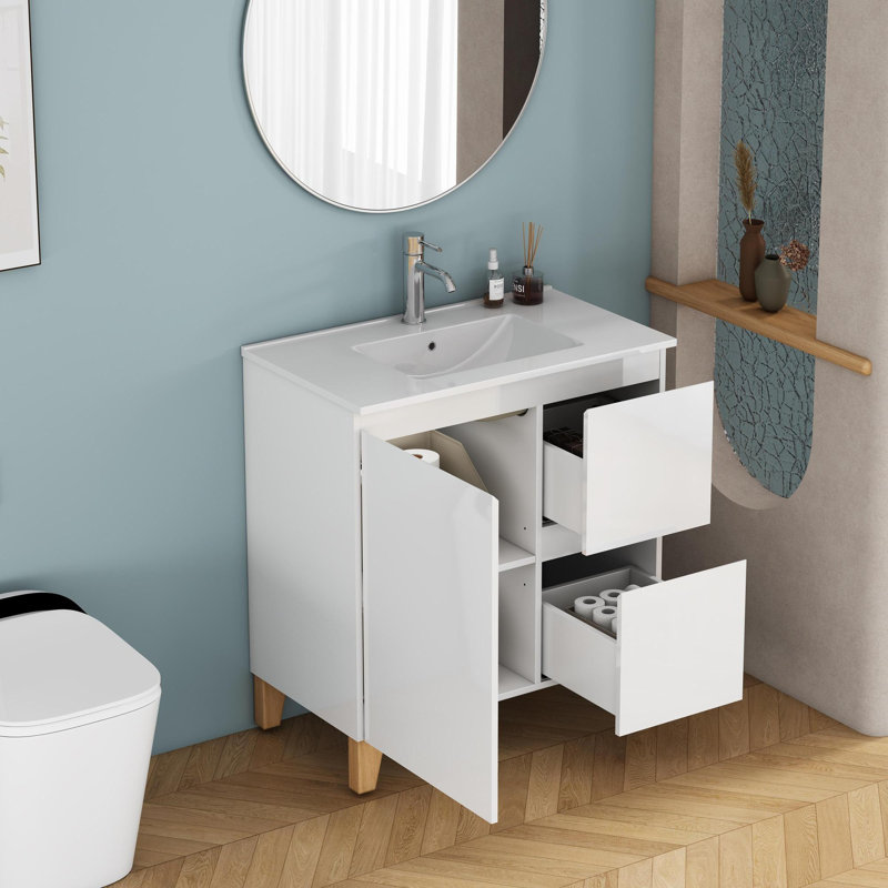 Meuble-lavabo sur pied 32 po avec lavabo