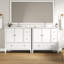 Ensemble de meuble-lavabo 36 po avec lavabo, armoire de rangement pour salle de bain avec portes et tiroirs, meuble-lavabo moderne avec surface peinte, blanc