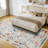 Washable Area Rug, Non-Slip Low Pile Stain Resistance Rug with Peacock and Deer, Animal Carpet for Living Room, Bedroom, Dining Room-49031354-49031355