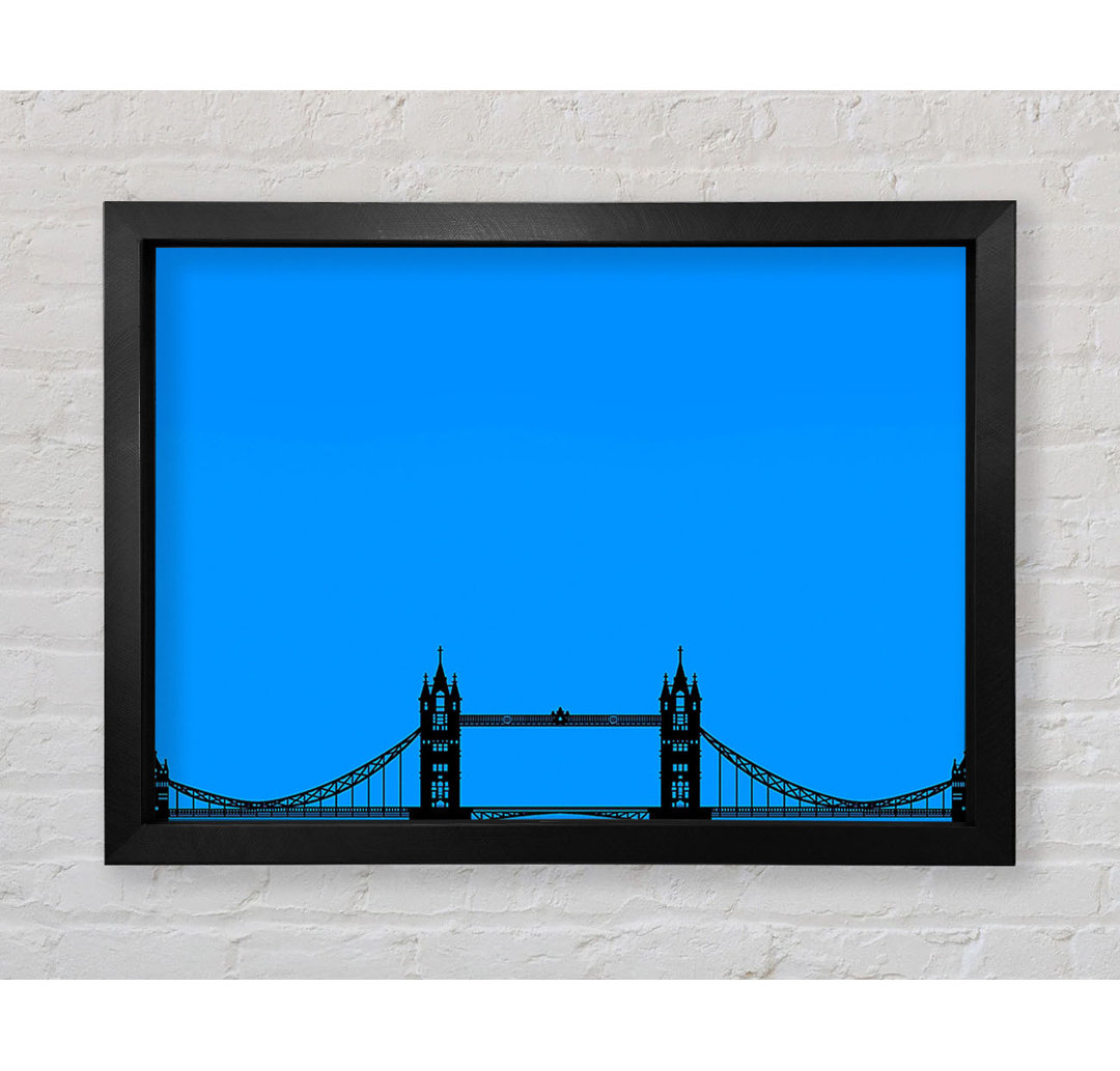 London Tower Bridge Silhouette - Druck