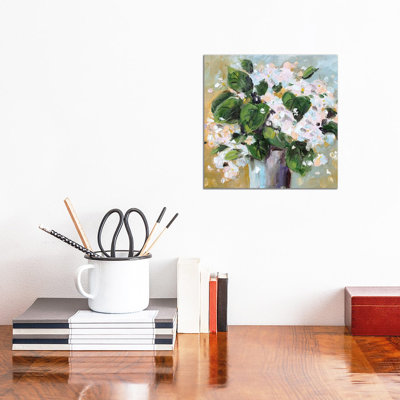 Fleurs roses - reproduction d'art mural - toile tendue