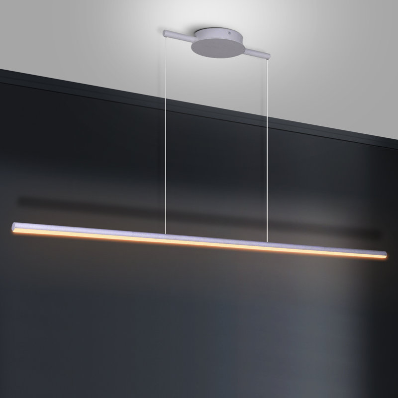 Jerger 1 - Light LED Kitchen Island Pendant, Gold, 2.95" H x 40.94" W x 0.67" D, 3000K