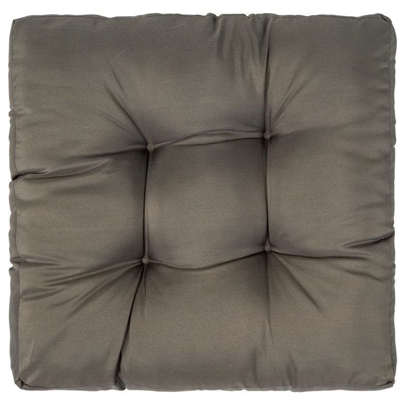 Fardeen Outdoor Seat Cushion, Gray, 22.8" L x 22.8" W x 4" D