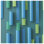 Blue Green Vertical Rectangles Quilted Bedspread All Sizes
