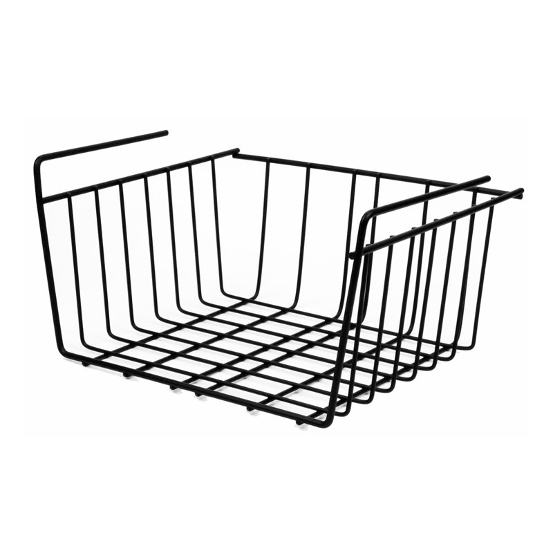 Buckingham Under Shelf Storage Organising Basket, 17cm H x 32.5cm W x 27cm D