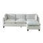 Canapé modulaire 96,5 po pour salon, canapé rembourré en chenille douce, canapé 3 places avec repose-pieds-942510276