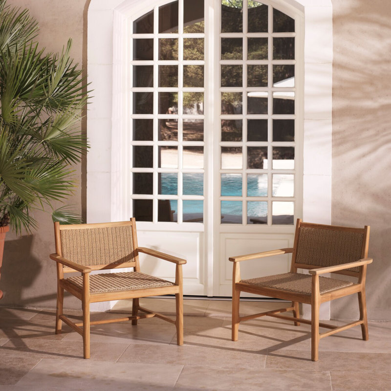 Pivetti Outdoor Teak Lounge Chair
