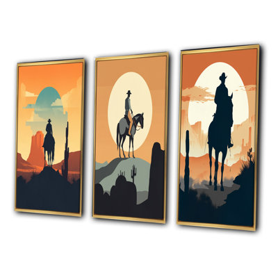 " Minimalistic Cowboy " 3 - Pieces