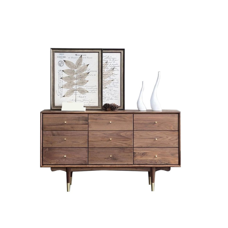 Armoire d'appoint en bois massif Light Luxury Creative, H 33,46 po x l 59,06 po x P 15,75 po