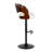 Arabelle Swivel Upholstered Adjustable Height Counter Stool with Metal Frame-90954910-90954911