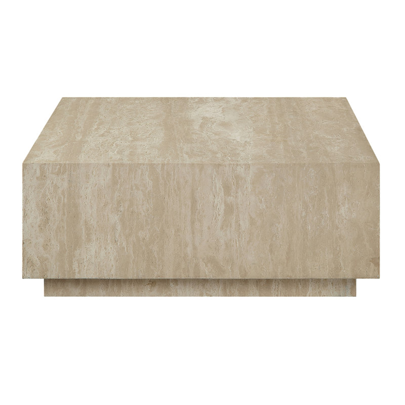 Beige Travertine Coffee Table