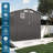 Gray 6x 3.5ft Metal Outdoor Storage Shed With Clear Window And Lockable Door, High - Quality Galvanized Steel, Suitable For Balcony Courtyard Corners, Fast Installation Peaked Roof, Window, Wind