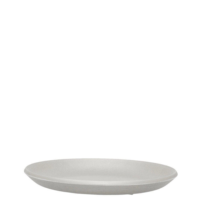Assiette plate Trama, Gris foncé