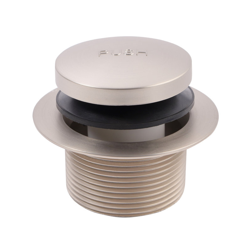 Assemblage de drain de baignoire Tip Toe SUPPLYGIANT, bouchon de drain de 1-1 / 2 pouce, finition nickelée, Plaqué nickel
