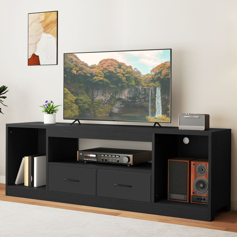 Unfinished TV Stand for TVs up to 65", Black
