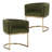 Modern Barrel Dining Chair With Backrest And Armrests Side Chair For Dining Room, Parlor And Balcony-75174704-75174707