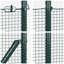 Welded Wire Fence With 7 Posts Green Steel-1456266994-1456266985