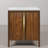 Klemenc 30 in. Single Sink Carrara White Marble Bath Vanity in Noir Juglans with Satin Gold Hardware