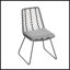 Chaise avec 2 coussins
