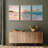 'Paradise' - 3 Piece Floter Frame Print Set on Canvas-556170855-646618345
