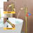 Single-Handle Floor Mount Freestanding Bathtub Faucet Waterfall Tub Filler With Handheld Shower-103551819