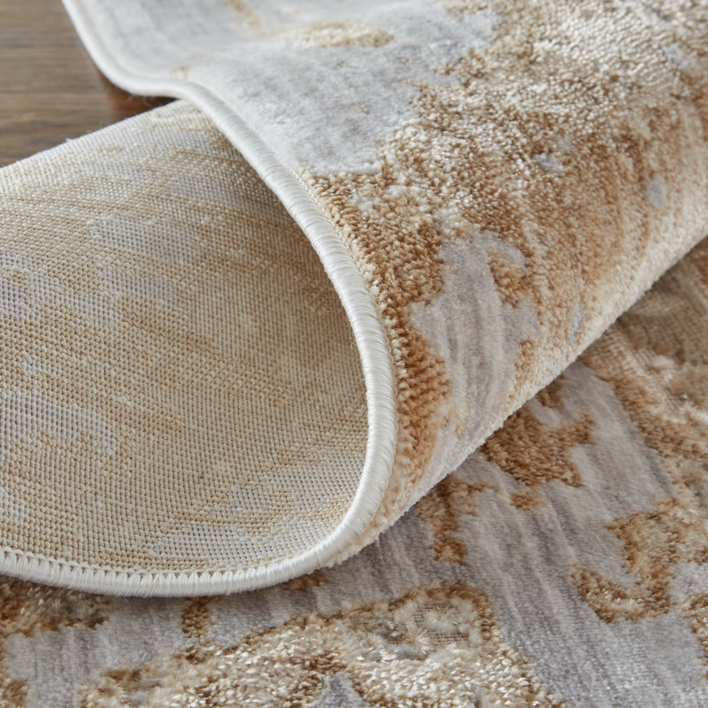Tapis en laine tissé à la machine Riaria, Rectangle 5 pi x 7 pi 10 po